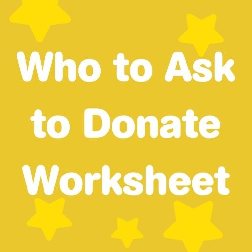 Who to Ask Donor Worksheet