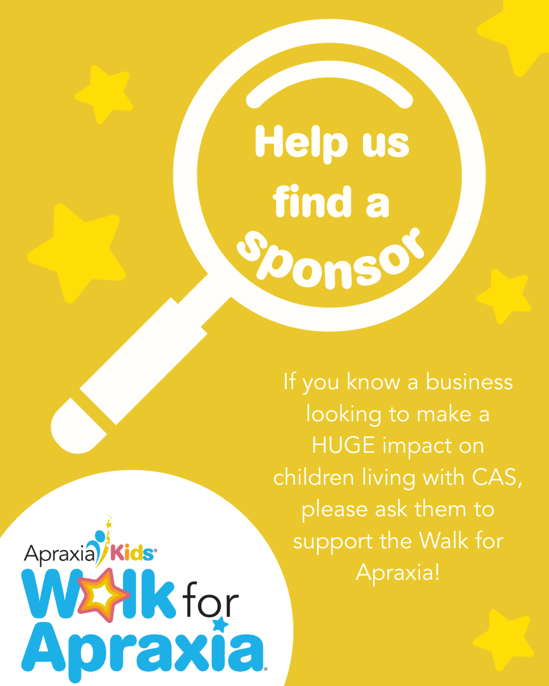 Help Us FInd a Sponsor